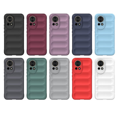 For Huawei nova 12 5G Magic Shield TPU + Flannel Phone Case(Dark Grey) - Huawei Cases by buy2fix | Online Shopping UK | buy2fix