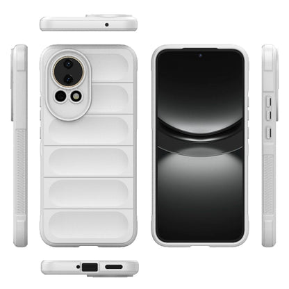 For Huawei nova 12 5G Magic Shield TPU + Flannel Phone Case(White) - Huawei Cases by buy2fix | Online Shopping UK | buy2fix