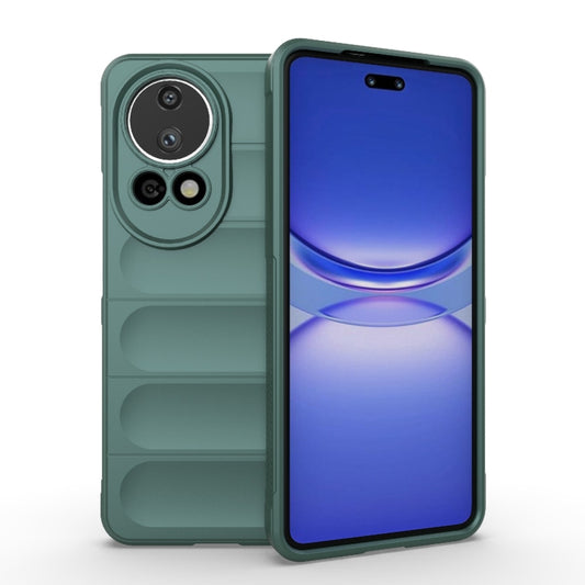 For Huawei nova 12 Ultra / 12 Pro Magic Shield TPU + Flannel Phone Case(Dark Green) - Huawei Cases by buy2fix | Online Shopping UK | buy2fix