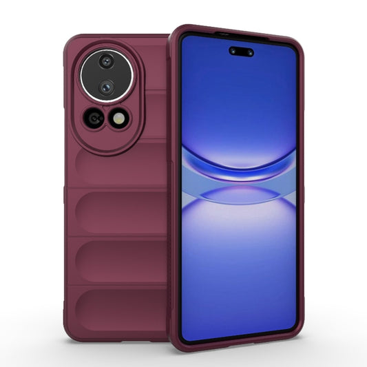 For Huawei nova 12 Ultra / 12 Pro Magic Shield TPU + Flannel Phone Case(Wine Red) - Huawei Cases by buy2fix | Online Shopping UK | buy2fix