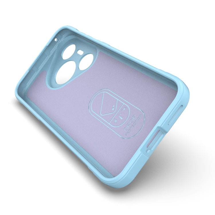 For Huawei Pura 70 Magic Shield TPU + Flannel Phone Case(Light Blue) - Huawei Cases by buy2fix | Online Shopping UK | buy2fix