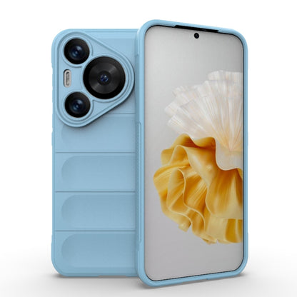 For Huawei Pura 70 Pro / 70 Pro+ Magic Shield TPU + Flannel Phone Case(Light Blue) - Huawei Cases by buy2fix | Online Shopping UK | buy2fix