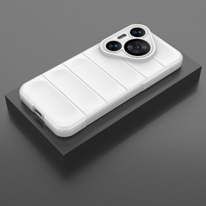 For Huawei Pura 70 Pro / 70 Pro+ Magic Shield TPU + Flannel Phone Case(White) - Huawei Cases by buy2fix | Online Shopping UK | buy2fix