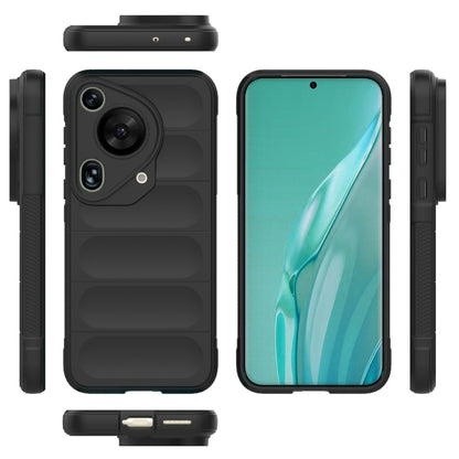 For Huawei Pura 70 Ultra Magic Shield TPU + Flannel Phone Case(Black) - Huawei Cases by buy2fix | Online Shopping UK | buy2fix
