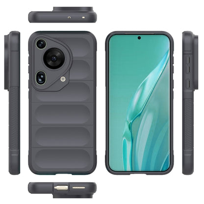 For Huawei Pura 70 Ultra Magic Shield TPU + Flannel Phone Case(Dark Grey) - Huawei Cases by buy2fix | Online Shopping UK | buy2fix