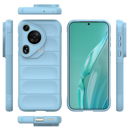 For Huawei Pura 70 Ultra Magic Shield TPU + Flannel Phone Case(Light Blue) - Huawei Cases by buy2fix | Online Shopping UK | buy2fix