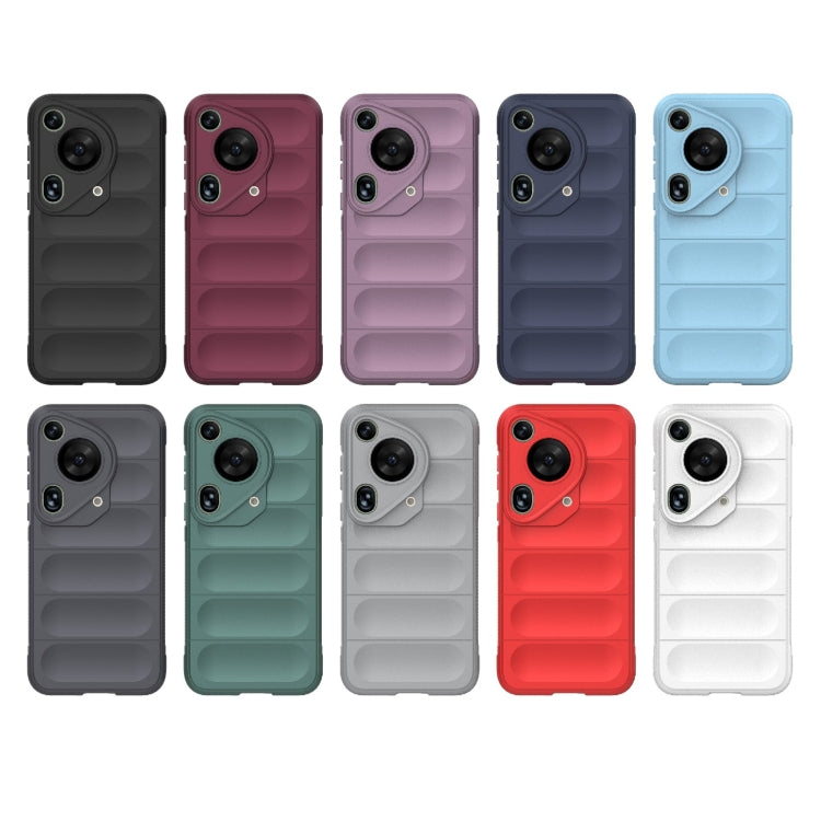 For Huawei Pura 70 Ultra Magic Shield TPU + Flannel Phone Case(Light Blue) - Huawei Cases by buy2fix | Online Shopping UK | buy2fix