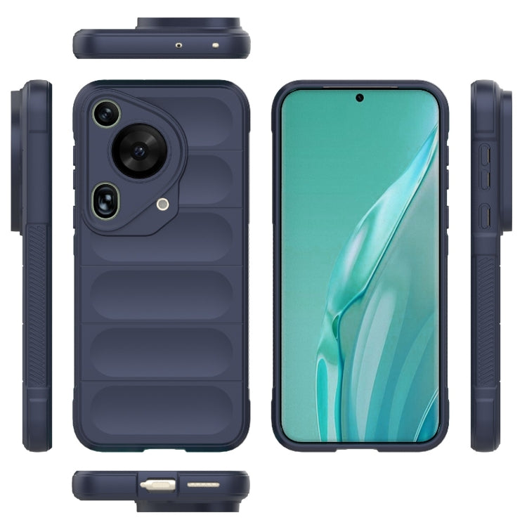 For Huawei Pura 70 Ultra Magic Shield TPU + Flannel Phone Case(Dark Blue) - Huawei Cases by buy2fix | Online Shopping UK | buy2fix