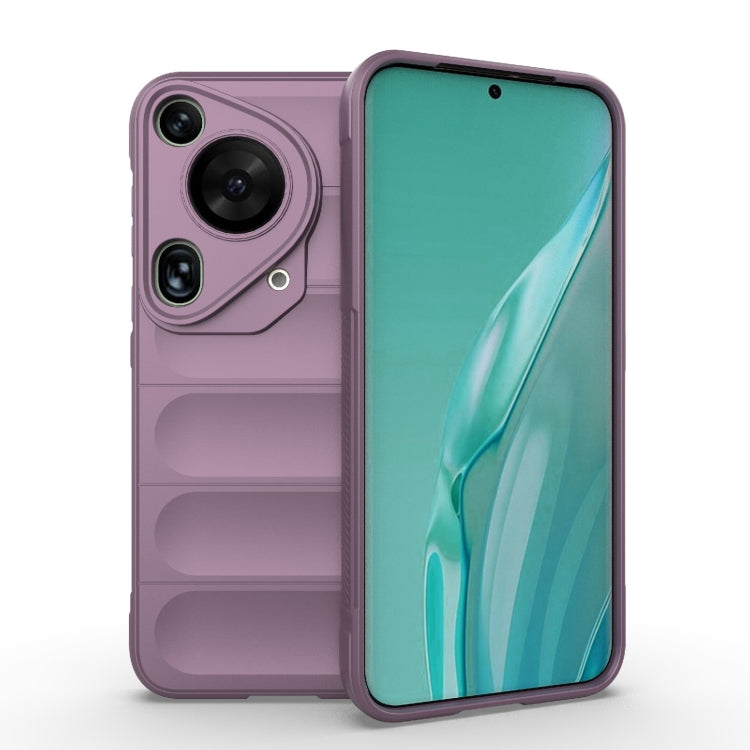 For Huawei Pura 70 Ultra Magic Shield TPU + Flannel Phone Case(Purple) - Huawei Cases by buy2fix | Online Shopping UK | buy2fix