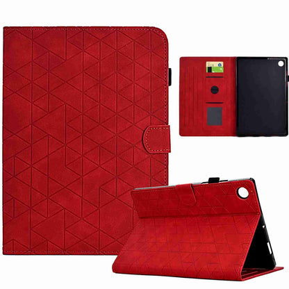 For Samsung Galaxy Tab A8 2022 SM-X200 Rhombus TPU Smart Leather Tablet Case(Red) by buy2fix