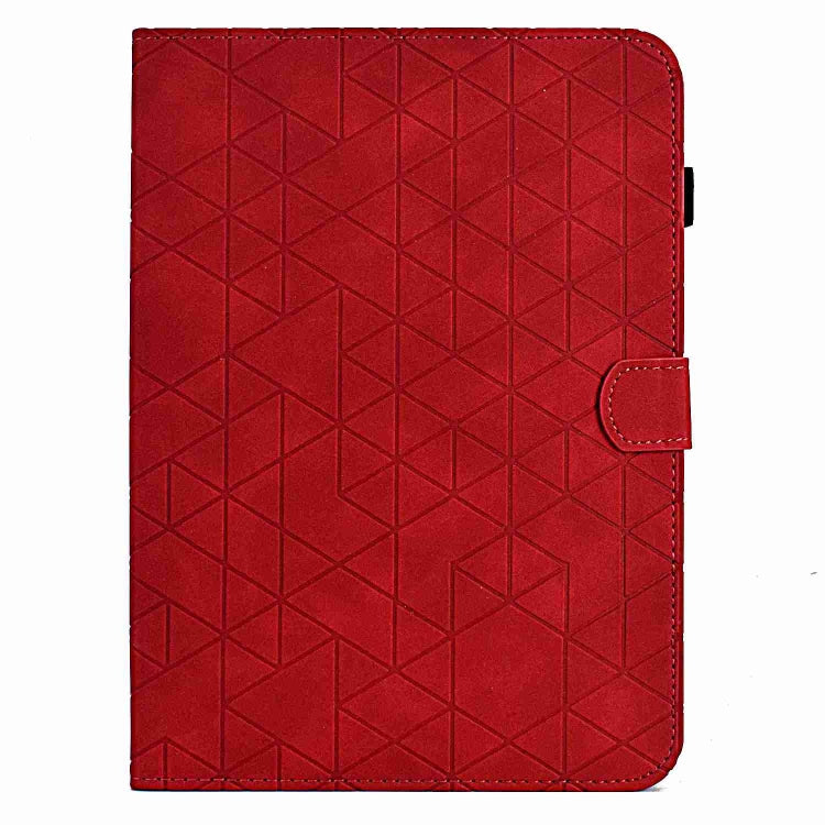 For Samsung Galaxy Tab A8 2022 SM-X200 Rhombus TPU Smart Leather Tablet Case(Red) by buy2fix