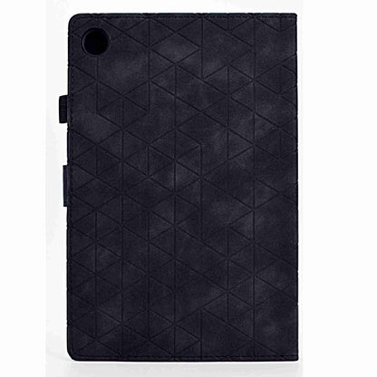 For Samsung Galaxy Tab A8 2022 SM-X200 Rhombus TPU Smart Leather Tablet Case(Black) by buy2fix