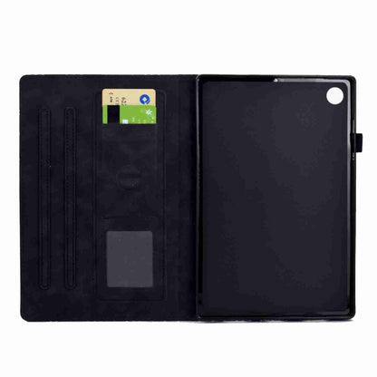 For Samsung Galaxy Tab A11 / A9 Rhombus TPU Smart Leather Tablet Case(Black) by buy2fix