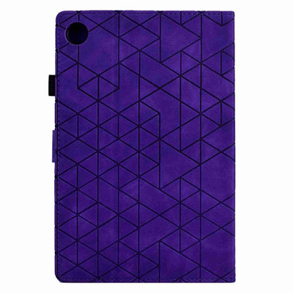 For Samsung Galaxy Tab A11+ / A9+ Rhombus TPU Smart Leather Tablet Case(Purple) by buy2fix