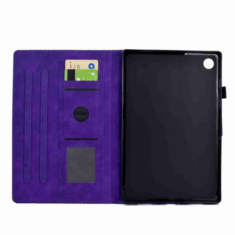 For Samsung Galaxy Tab A11+ / A9+ Rhombus TPU Smart Leather Tablet Case(Purple) by buy2fix