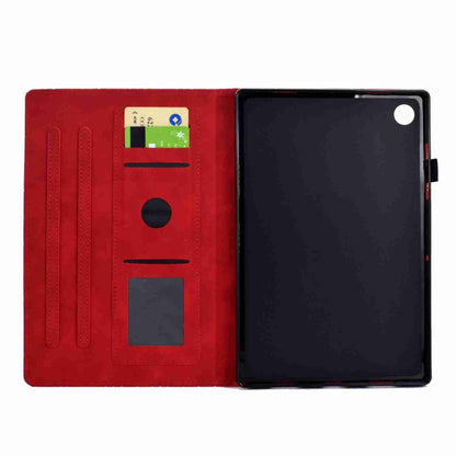 For Samsung Galaxy Tab A11+ / A9+ Rhombus TPU Smart Leather Tablet Case(Red) by buy2fix