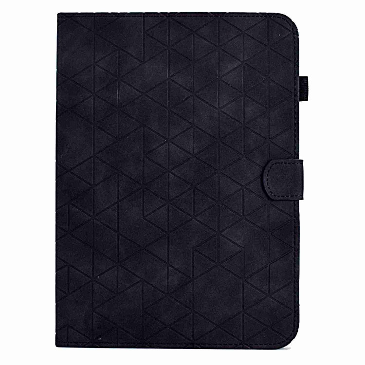 For Samsung Galaxy Tab A11+ / A9+ Rhombus TPU Smart Leather Tablet Case(Black) by buy2fix