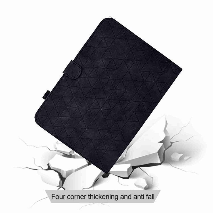 For Samsung Galaxy Tab A11+ / A9+ Rhombus TPU Smart Leather Tablet Case(Black) by buy2fix