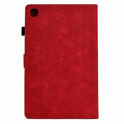 For Samsung Galaxy Tab S6 Lite P610 Rhombus TPU Smart Leather Tablet Case(Red) by buy2fix