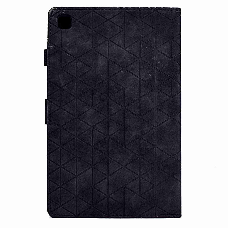 For Samsung Galaxy Tab S6 Lite P610 Rhombus TPU Smart Leather Tablet Case(Black) by buy2fix