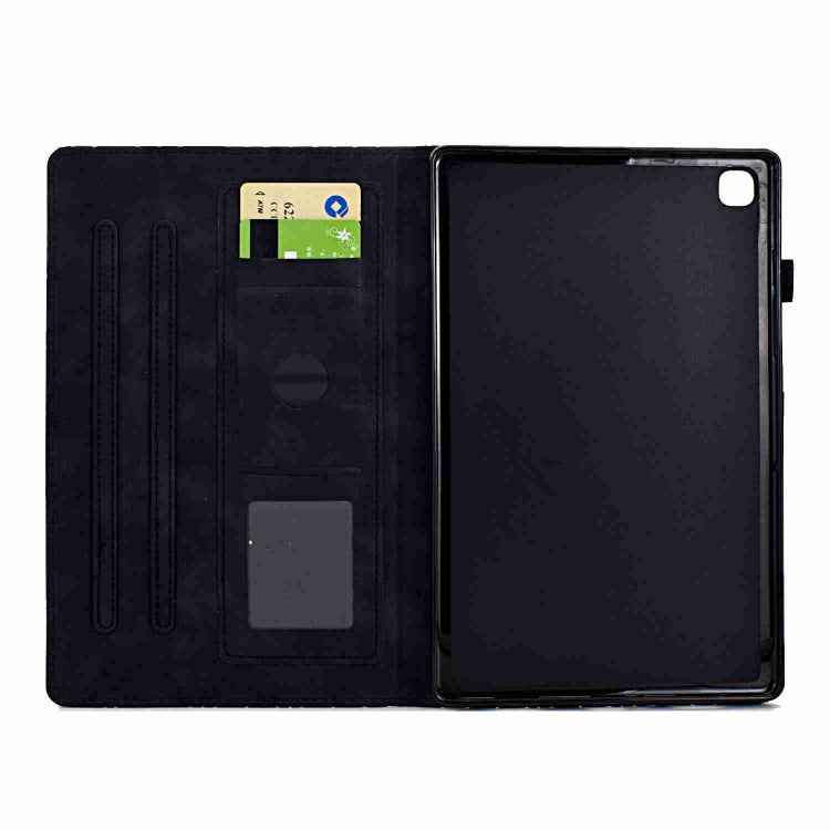 For Samsung Galaxy Tab S6 Lite P610 Rhombus TPU Smart Leather Tablet Case(Black) by buy2fix