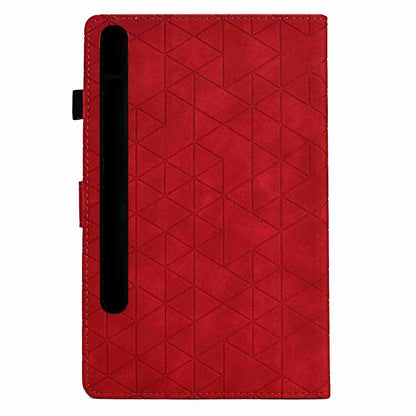 For Samsung Galaxy Tab S7 / S8 Rhombus TPU Smart Leather Tablet Case(Red) by buy2fix