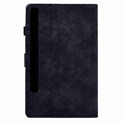 For Samsung Galaxy Tab S7 / S8 Rhombus TPU Smart Leather Tablet Case(Black) by buy2fix