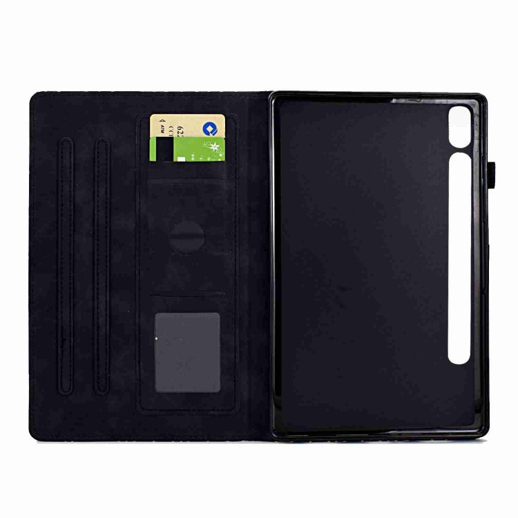 For Samsung Galaxy Tab S7 / S8 Rhombus TPU Smart Leather Tablet Case(Black) by buy2fix