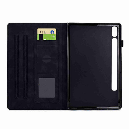 For Samsung Galaxy Tab S7 / S8 Rhombus TPU Smart Leather Tablet Case(Black) by buy2fix
