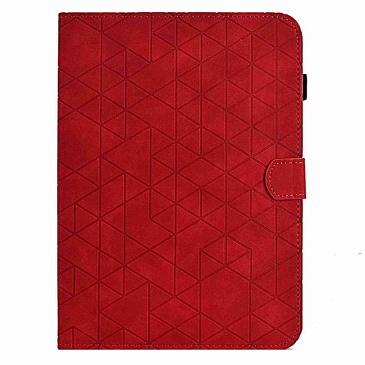 For Samsung Galaxy Tab S9 Rhombus TPU Smart Leather Tablet Case(Red) by buy2fix