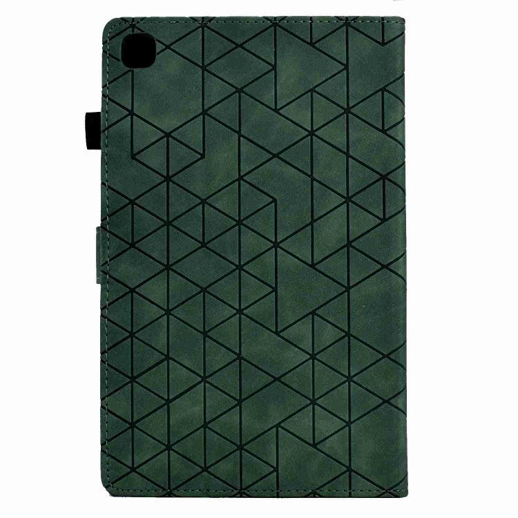 For Samsung Galaxy Tab A7 10.4 2020 T500 Rhombus TPU Smart Leather Tablet Case(Green) by buy2fix