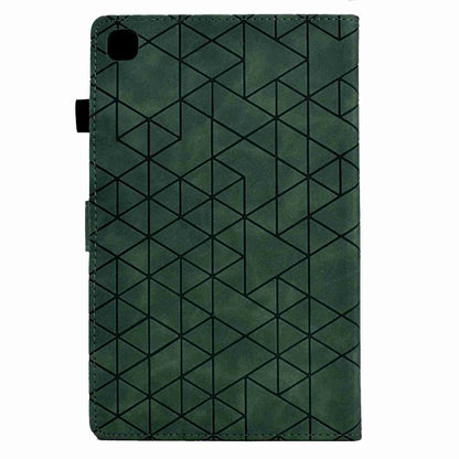 For Samsung Galaxy Tab A7 10.4 2020 T500 Rhombus TPU Smart Leather Tablet Case(Green) by buy2fix