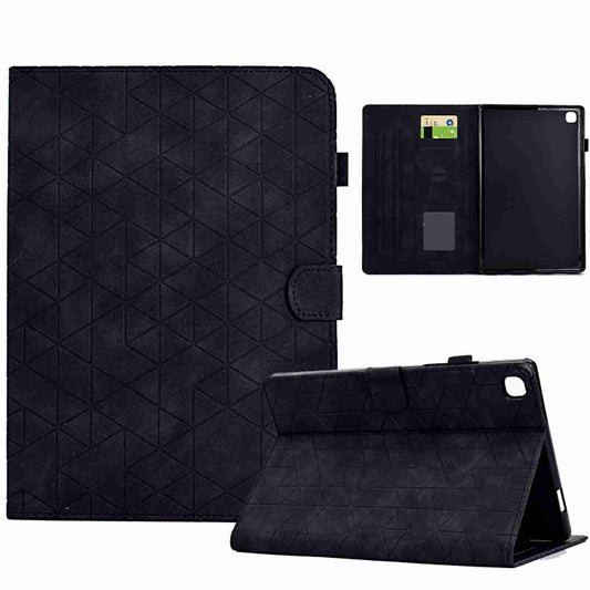 For Samsung Galaxy Tab A7 10.4 2020 T500 Rhombus TPU Smart Leather Tablet Case(Black) by buy2fix