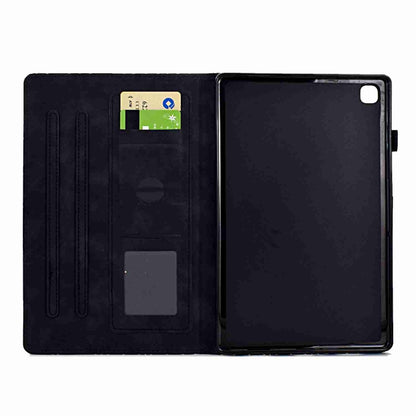 For Samsung Galaxy Tab A7 10.4 2020 T500 Rhombus TPU Smart Leather Tablet Case(Black) by buy2fix