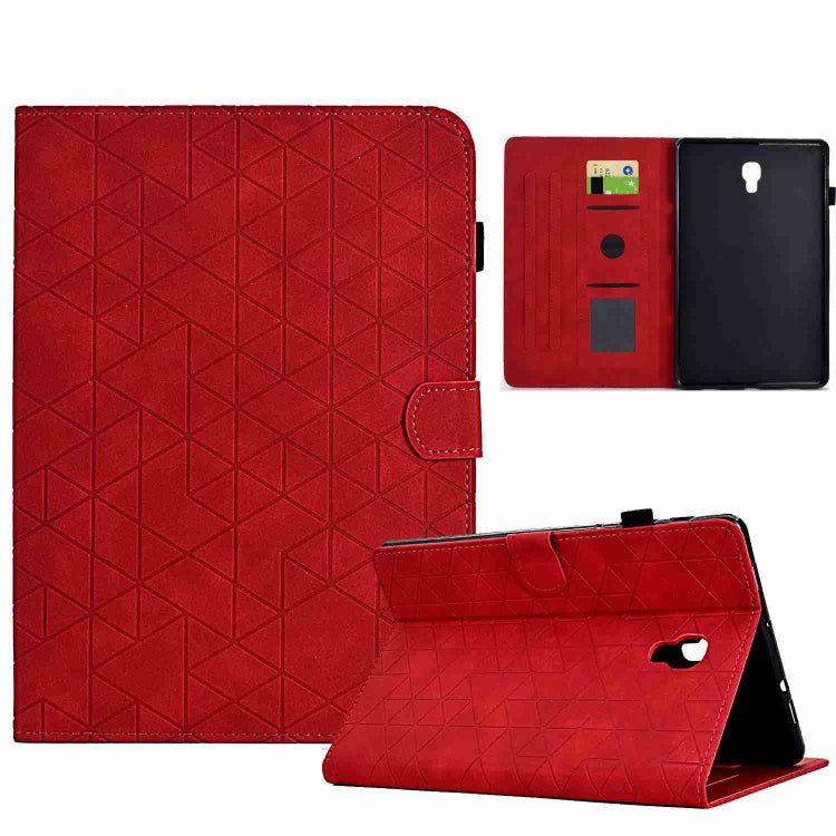 For Samsung Galaxy Tab A 10.5 T590 Rhombus TPU Smart Leather Tablet Case(Red) by buy2fix