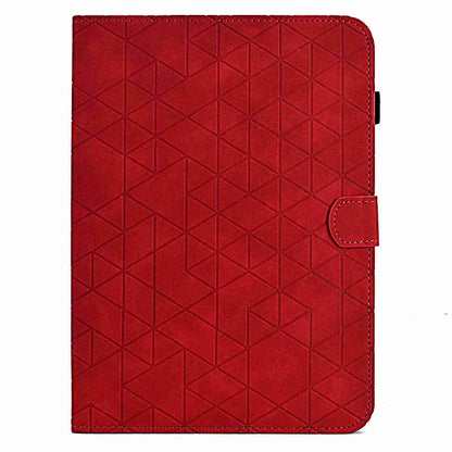 For Samsung Galaxy Tab A 10.5 T590 Rhombus TPU Smart Leather Tablet Case(Red) by buy2fix