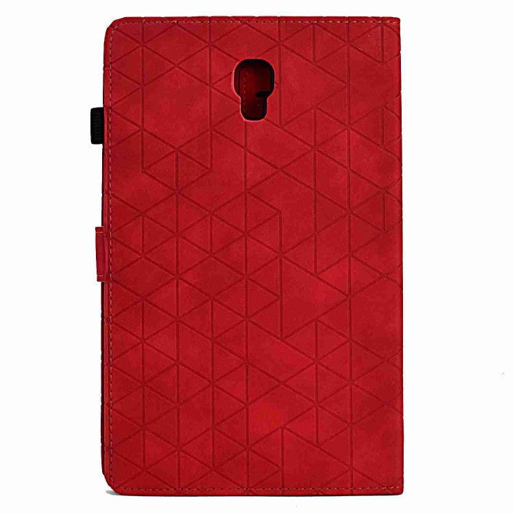 For Samsung Galaxy Tab A 10.5 T590 Rhombus TPU Smart Leather Tablet Case(Red) by buy2fix