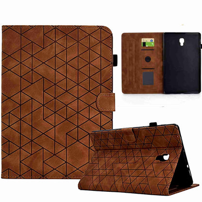 For Samsung Galaxy Tab A 10.5 T590 Rhombus TPU Smart Leather Tablet Case(Brown) by buy2fix