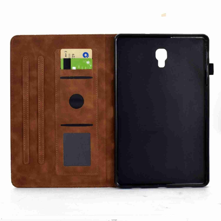 For Samsung Galaxy Tab A 10.5 T590 Rhombus TPU Smart Leather Tablet Case(Brown) by buy2fix