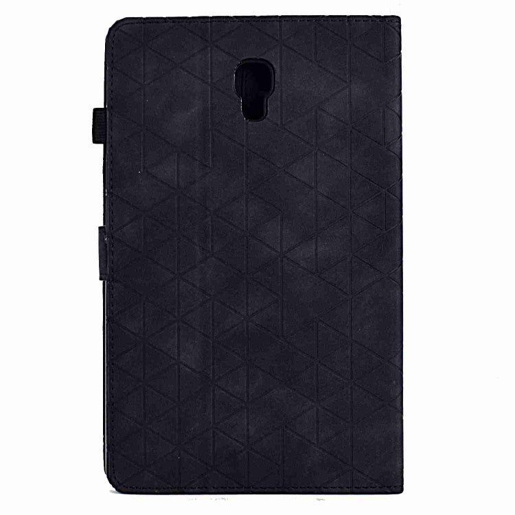 For Samsung Galaxy Tab A 10.5 T590 Rhombus TPU Smart Leather Tablet Case(Black) by buy2fix