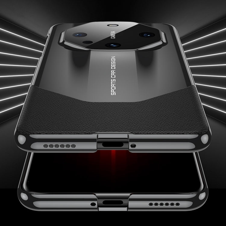 For Huawei Mate 60 GKK Leather Supercar Shockproof Phone Case(Red) by GKK