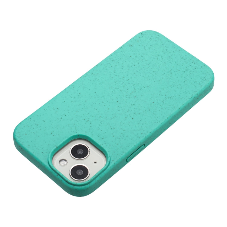 For iPhone 15 Wheat MagSafe Magnetic Straw Material + TPU Phone Case(Green) - iPhone 15 Cases by buy2fix | Online Shopping UK | buy2fix