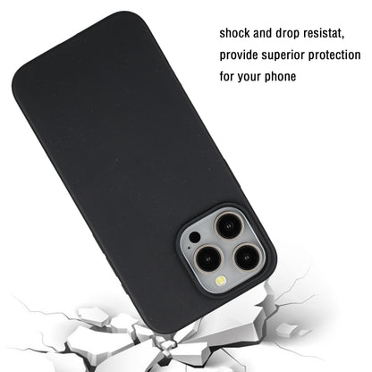 For iPhone 14 Pro Wheat MagSafe Magnetic Straw Material + TPU Phone Case(Black) - iPhone 14 Pro Cases by buy2fix | Online Shopping UK | buy2fix