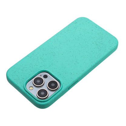 For iPhone 14 Pro Max Wheat MagSafe Magnetic Straw Material + TPU Phone Case(Green) - iPhone 14 Pro Max Cases by buy2fix | Online Shopping UK | buy2fix