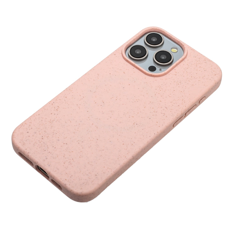 For iPhone 13 Pro Max Wheat MagSafe Magnetic Straw Material + TPU Phone Case(Pink) - iPhone 13 Pro Max Cases by buy2fix | Online Shopping UK | buy2fix