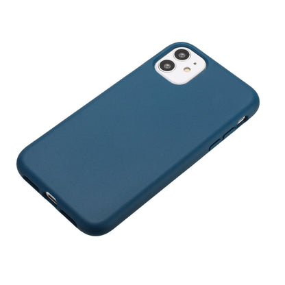 For iPhone 11 Wheat MagSafe Magnetic Straw Material + TPU Phone Case(Blue) - iPhone 11 Cases by buy2fix | Online Shopping UK | buy2fix