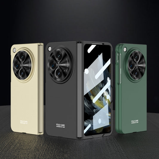 For OPPO Find N3 / OnePlus Open GKK Ultra-thin Full Coverage Phone Flip Case(Green) by GKK