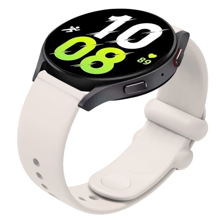 18mm Universal Solid Color Reverse Buckle Silicone Watch Band(Starlight Color) - 18mm Bands by buy2fix | Online Shopping UK | buy2fix