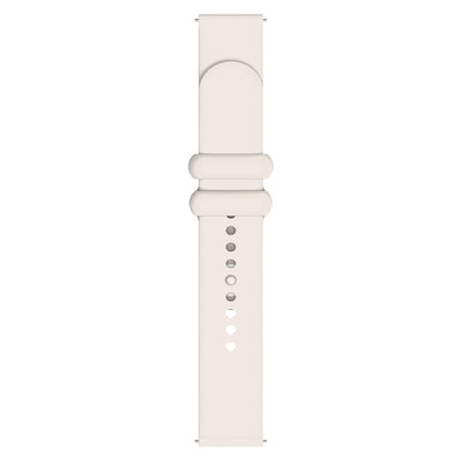 18mm Universal Solid Color Reverse Buckle Silicone Watch Band(Starlight Color) - 18mm Bands by buy2fix | Online Shopping UK | buy2fix