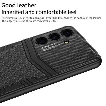 For Samsung Galaxy S24 5G GKK TPU + PU Full Coverage Phone Case(Litchi Texture) - Galaxy S24 5G Cases by GKK | Online Shopping UK | buy2fix